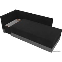 Тахта Лига диванов Никас 105197 (левый, черный/серый)