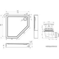 Душевой поддон Lavinia Boho Art 3708190S 90х90