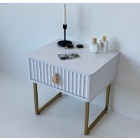 Тумба Shtabe Royal 5101 эко (белый/золото/р.золото)