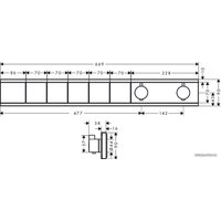 Смеситель без скрытого механизма Hansgrohe RainSelect 15384000 (хром)