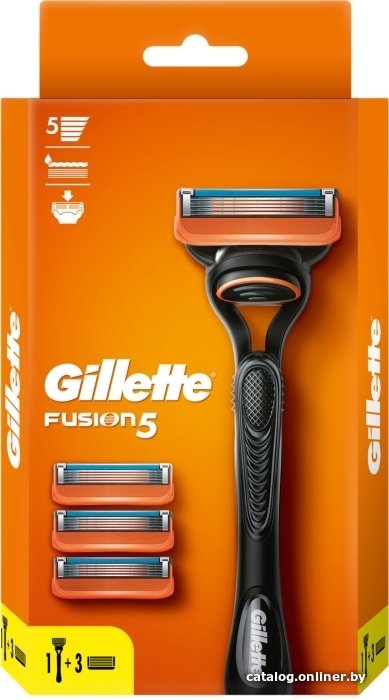 Бритвенный станок Gillette Fusion5 4 сменные кассеты 7702018558841