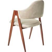 Стул с подлокотниками Mio Tesoro Луна DC-048A (велюр бежевый/коричневый) в Бресте