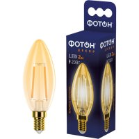 Светодиодная лампочка Фотон LED FL B35 2W E14 2200K (серия Декор)