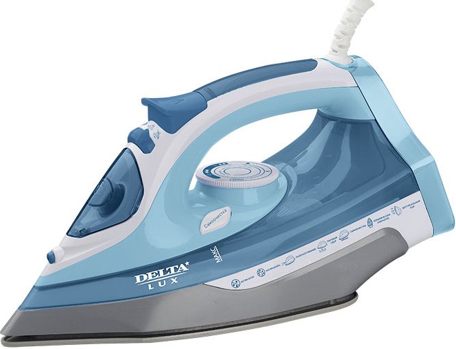 

Утюг Delta Lux DL-712 (белый/голубой)
