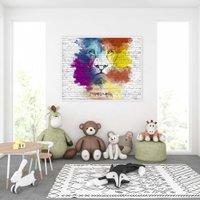 Фотообои ФабрикаФресок Лев и граффити 571301 (130x100) в Витебске