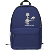 Городской рюкзак Vtrende Инопланетянин с пиццей (синий)