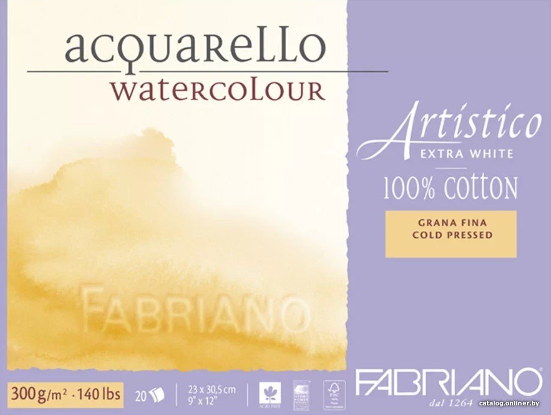 Набор бумаги для рисования Fabriano Artistico Extra White 00312330
