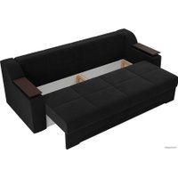 Диван Лига диванов Сенатор 102775 (велюр, черный)