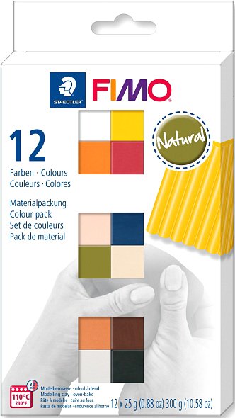 

Полимерная глина Fimo Soft Natural Colours 8023 C12-4 (12x25 г)