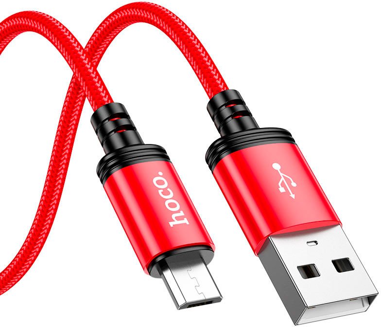 

Кабель Hoco X89 USB Type-A - microUSB (1 м, красный)