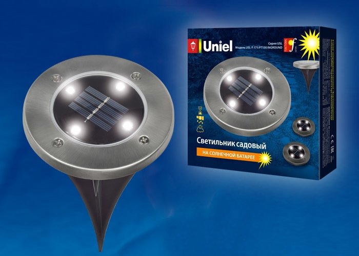 

Тротуарный встраиваемый светильник Uniel USL-F-171/PT130 Inground