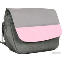 Универсальная коляска Alis Alvaro F (3 в 1, Al 03 темно-серый/светло-серый/розовая кожа)