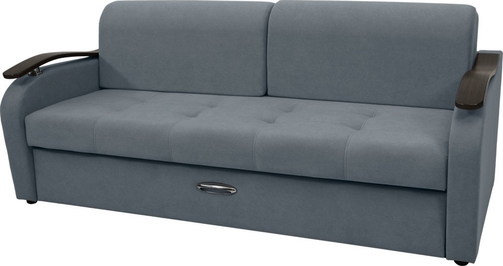 

Диван Сириус Лидер-2 ППУ 215x110 (Eva 32 велюр серый)