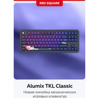 Клавиатура Red Square Alumix TKL Classic Kitsune (черный, g3ms Aquamarine)