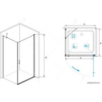 Душевой уголок RGW LE-34 06123490-11 90x100 (хром/прозрачное стекло)
