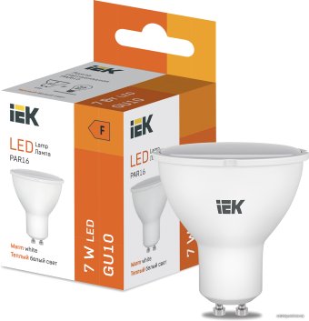 Светодиодная лампочка IEK LED PAR16 600lm 3000K GU10