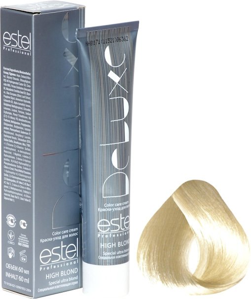 

Крем-краска для волос Estel Professional High Blond De Luxe 117 пепельно-коричневый блондин ультра