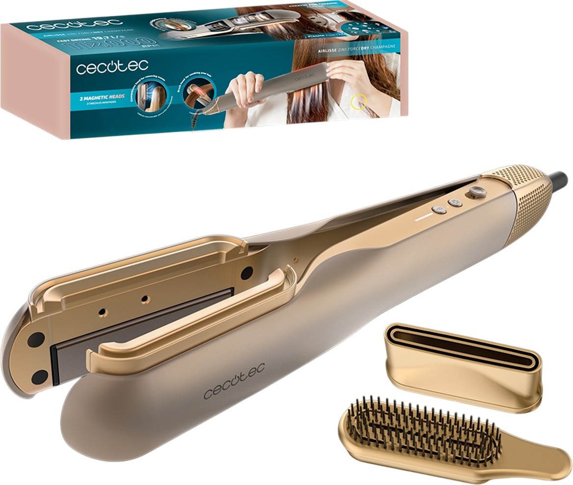 Выпрямитель Cecotec AirLisse 2 в 1 ForceDry Champagne 111302