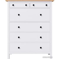 Комод Лузалес Кымор 6 ящиков (белый/светло-коричневый)