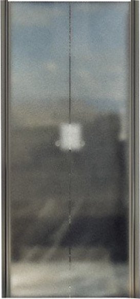 Душевая дверь MaybahGlass 198x99 MGD-445-5 (сатин стекло/хром матовый)