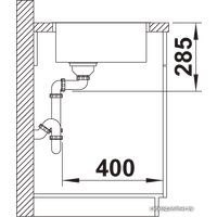 Кухонная мойка Blanco Supra 400-IF R12 526350 (полированная)