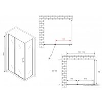 Душевой уголок Abber Sonnenstrand AG04110MS-S85M