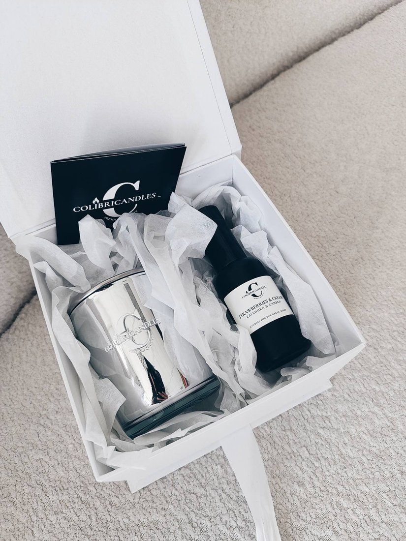 

Подарочный набор COLIBRICANDLES Silver в брендовой коробке