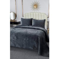 Набор текстиля для спальни Sofi De MarkO Патрисия 240x260 Пок-П-240х260а1 (антрацит 1)