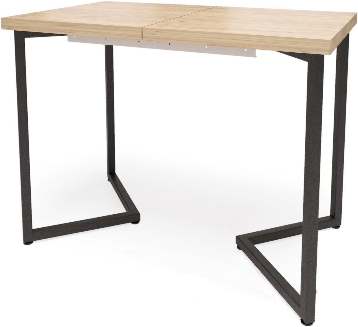 

Кухонный стол Millwood Лофт Лондон Л 120-160x80x76 (дуб золотой Craft-металл черный)