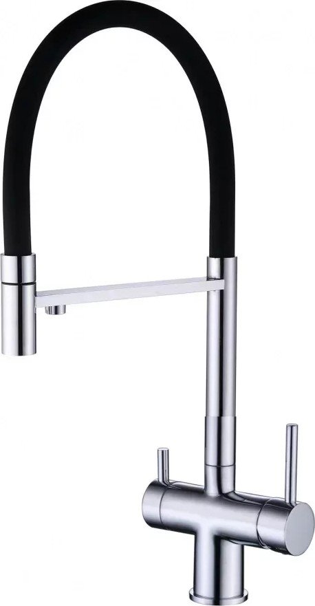 

Смеситель Grocenberg GB4099 с гибким изливом (хром)