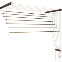 Сушилка для белья Comfort Alumin Потолочная Алюминиевая Bronze Premium 7 прутьев 1.3 м (бронзовый)