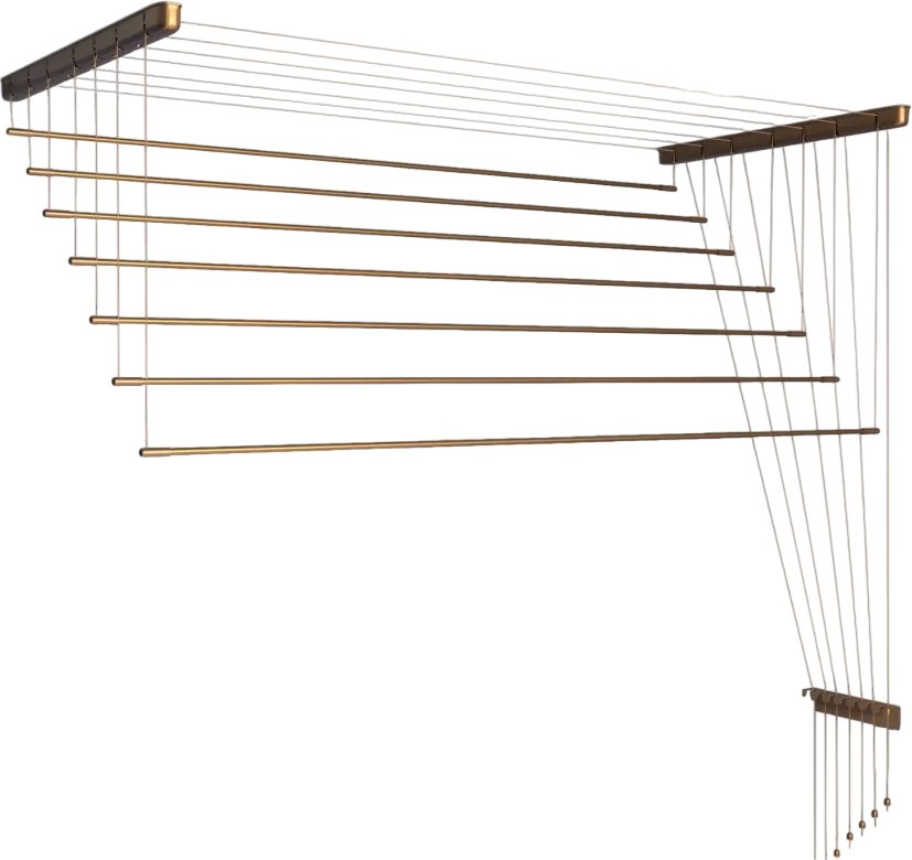 

Сушилка для белья Comfort Alumin Потолочная Алюминиевая Bronze Premium 7 прутьев 1 м (бронзовый)