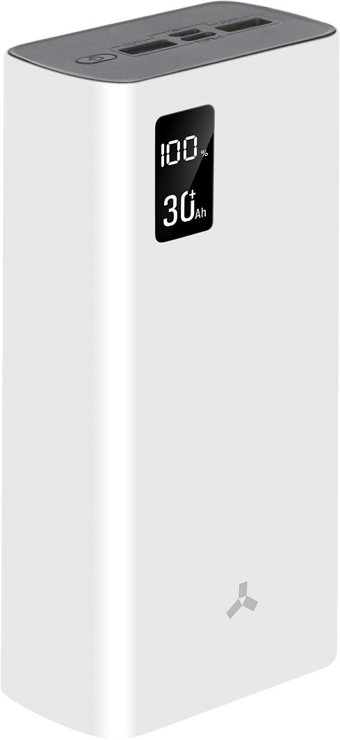 

Внешний аккумулятор AccesStyle Bison 30PQD 30000mAh (белый)