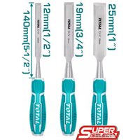 Набор стамесок Total THT41K0302 (3 предмета)