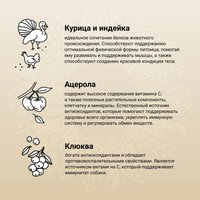 Сухой корм для собак Craftia Natura для средних и крупных пород с курицей и индейкой (640г)