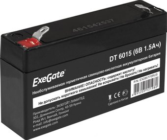 ExeGate DT 6015 (6В, 1.5 А·ч)