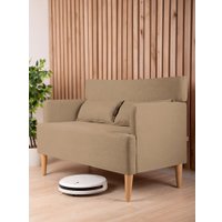 Диван Mio Tesoro Киус с подушками (микровелюр/светло-коричневый №4)