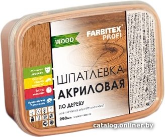 Шпатлевка Farbitex Profi Wood по дереву (белый, 400 г)