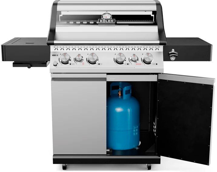 

Газовый гриль для дачи Koler Krone S1 (серебристый)