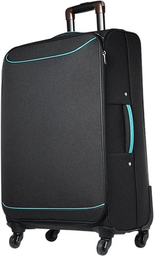 Чемодан-спиннер Galanteya 5514 25с406к45 (черный/бирюза)