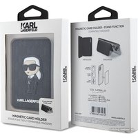 Кредитница CG Mobile Karl Lagerfeld Saffiano Monogram NFT Karl Ikonik KLWMSPSAKHPKK (черный)
