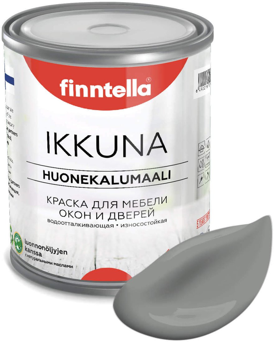 

Краска Finntella Ikkuna Kivia F-34-1-1-FL059 0.9 л (серый)