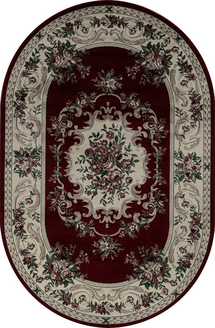 

Ковер для жилой комнаты Merinos Colizey D057-OVAL-RED (1х2)