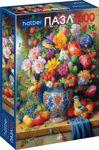 Пазл Hatber Premium. Цветочный фейерверк 1000ПЗ2_36903 (1000 эл)