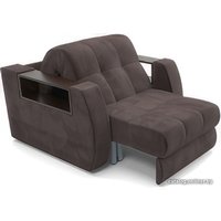 Кресло-кровать Мебель-АРС Барон №3 (микровельвет, коричневый кордрой)