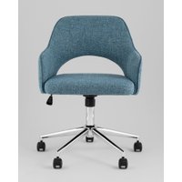 Офисное кресло Stool Group Кларк Clarkson Tweed Blue (рогожка, синий)