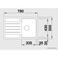 Кухонная мойка Blanco Legra 45 S (антрацит) [522201]