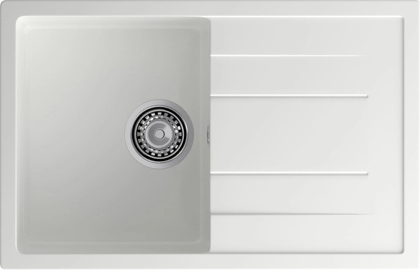 Кухонная мойка GranFest Quadro 780L (иней)