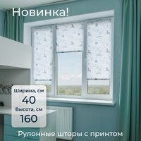 Мини рулонные шторы Franc Gardiner Print Сказочный лес 40х160 9403218114 (серый)