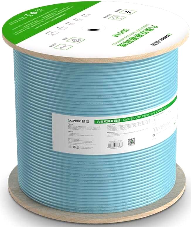

Кабель Ugreen NW124-70317 (305 м, голубой)